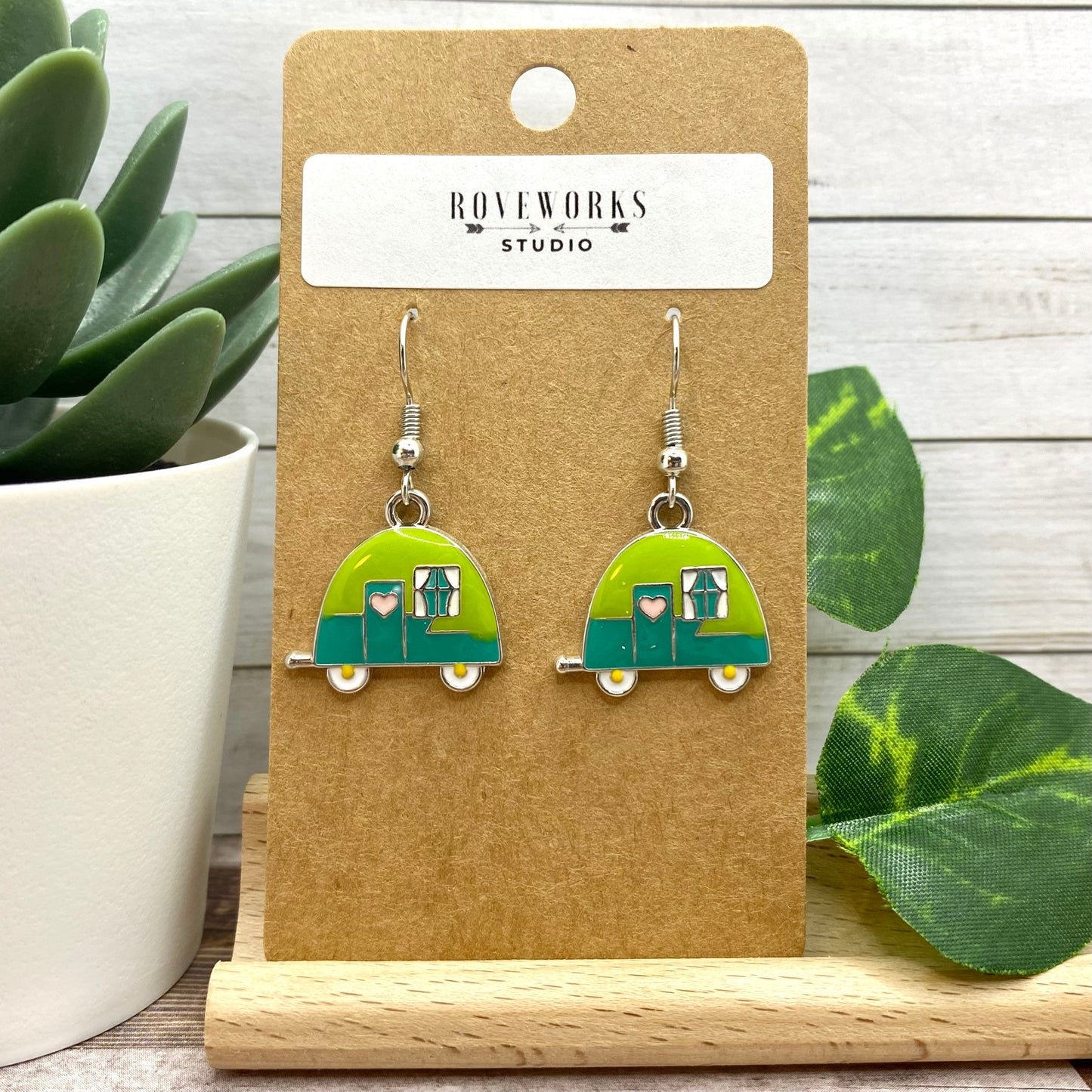 Vintage Camper TRAILER Earrings