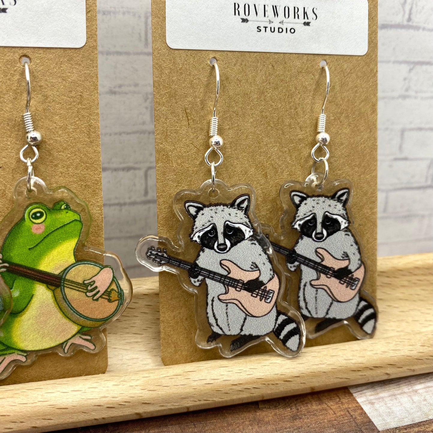 Musical FROG & RACCOON Earrings
