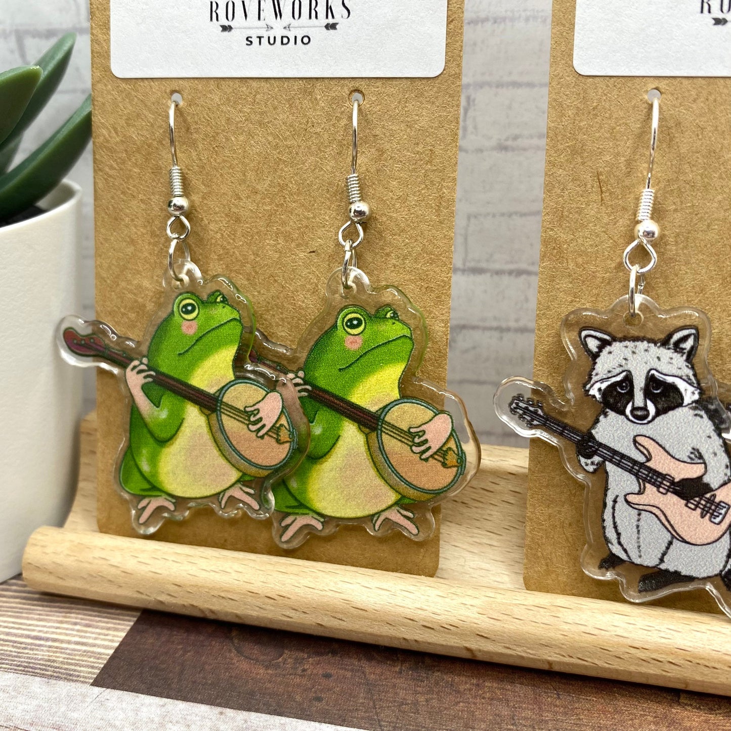 Musical FROG & RACCOON Earrings