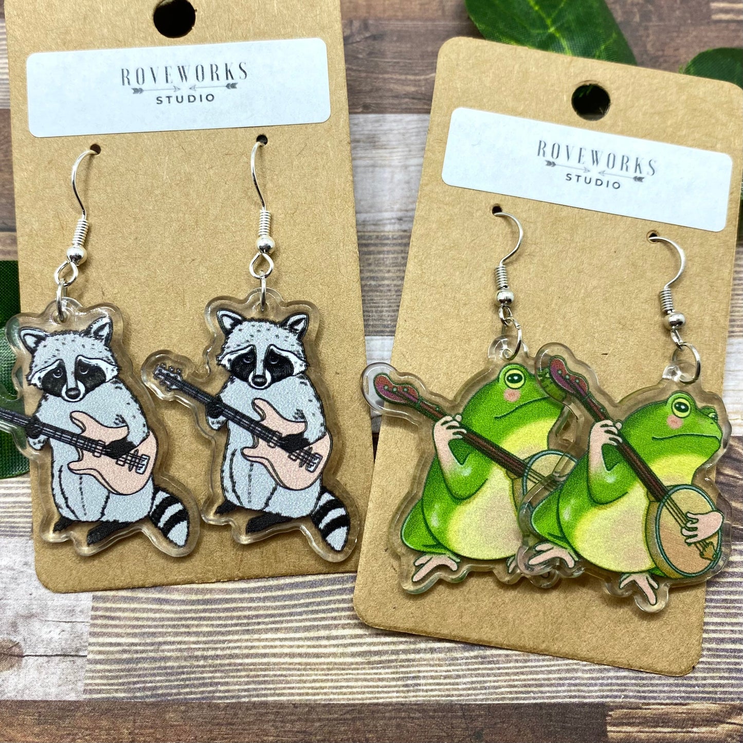 Musical FROG & RACCOON Earrings