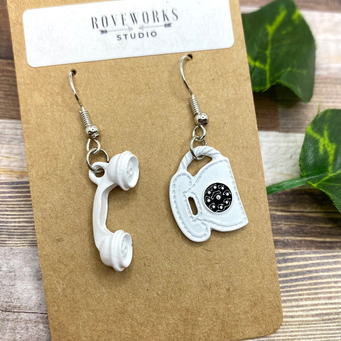Old Vintage TELEPHONE Mismatched Earrings