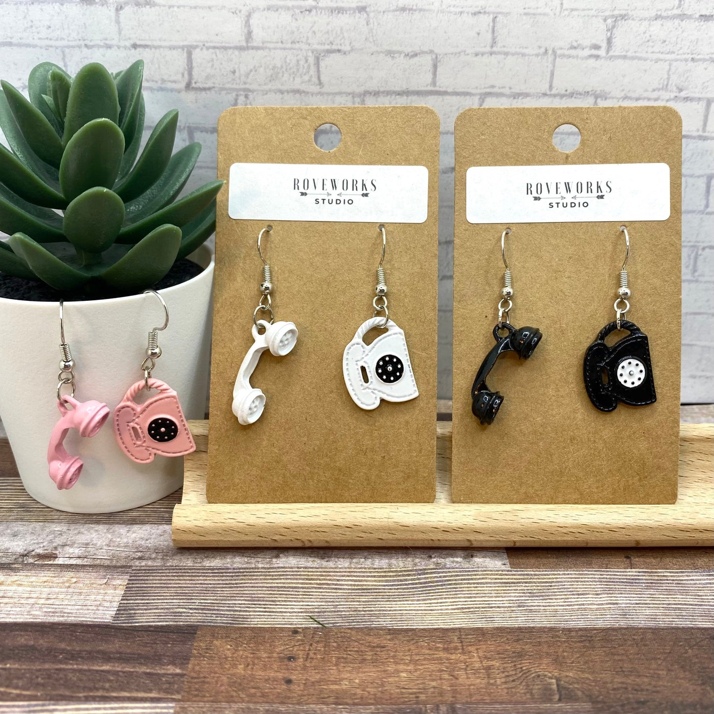 Old Vintage TELEPHONE Mismatched Earrings