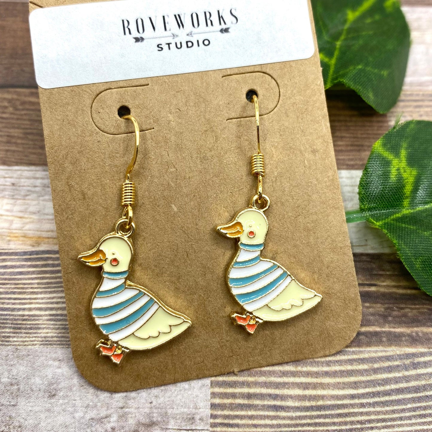 CUTE DUCK in a Sweater Earrings