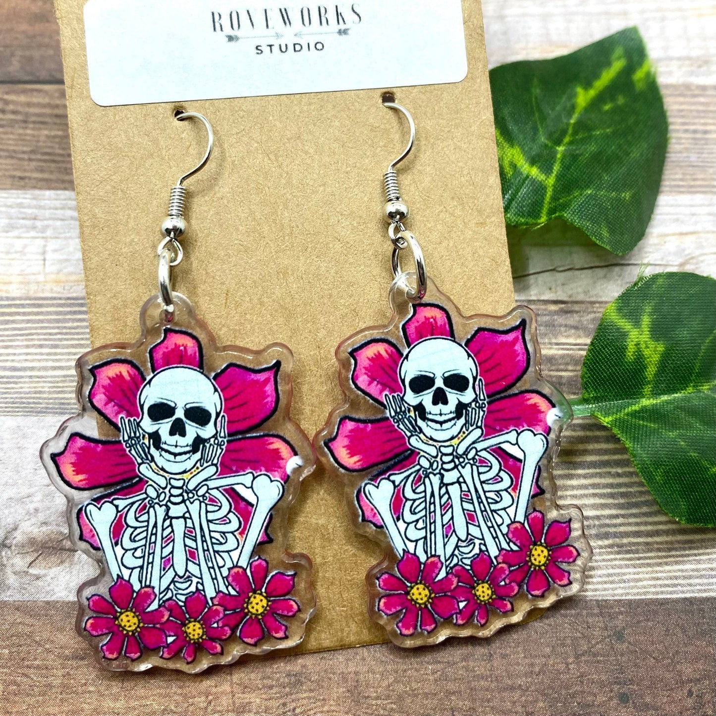 Happy Laughing SKELETON Earrings