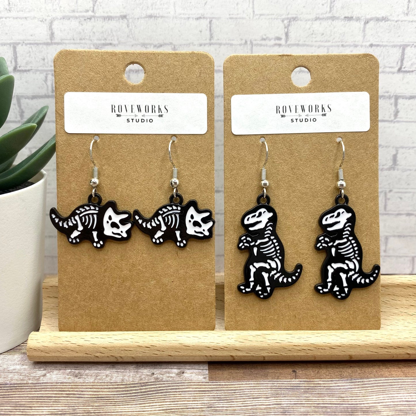DINOSAUR Skeleton Earrings