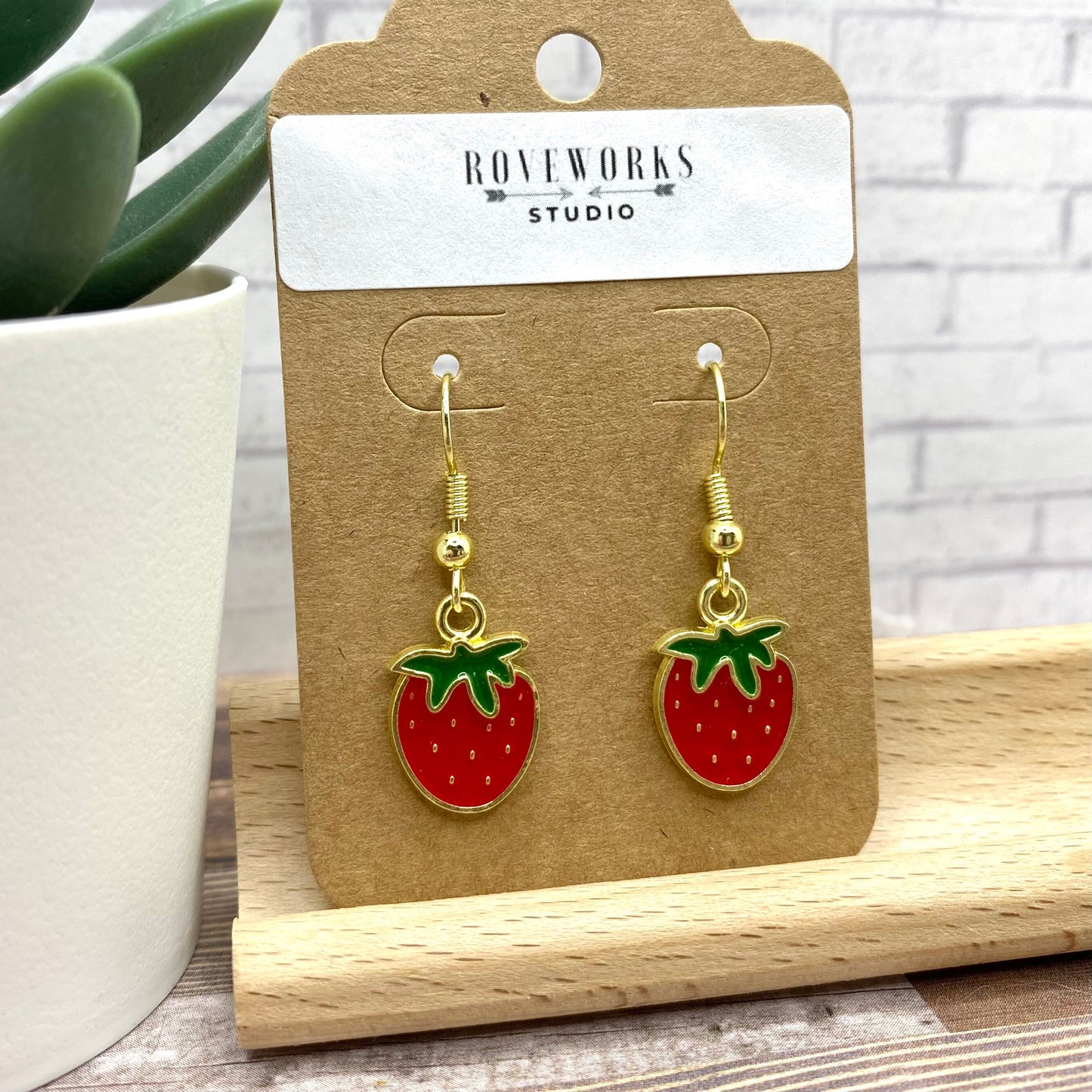 Small STRAWBERRY EARRINGS