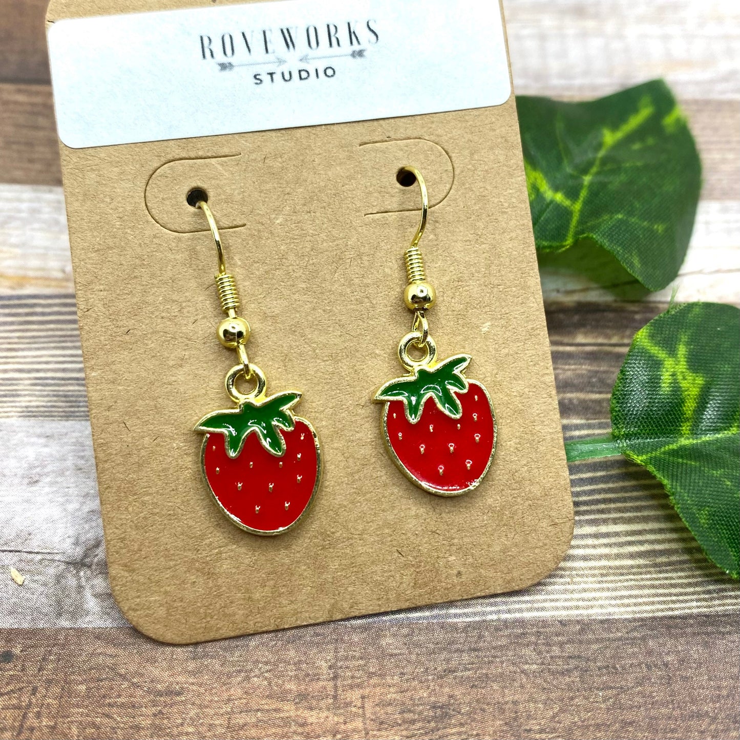 Small STRAWBERRY EARRINGS