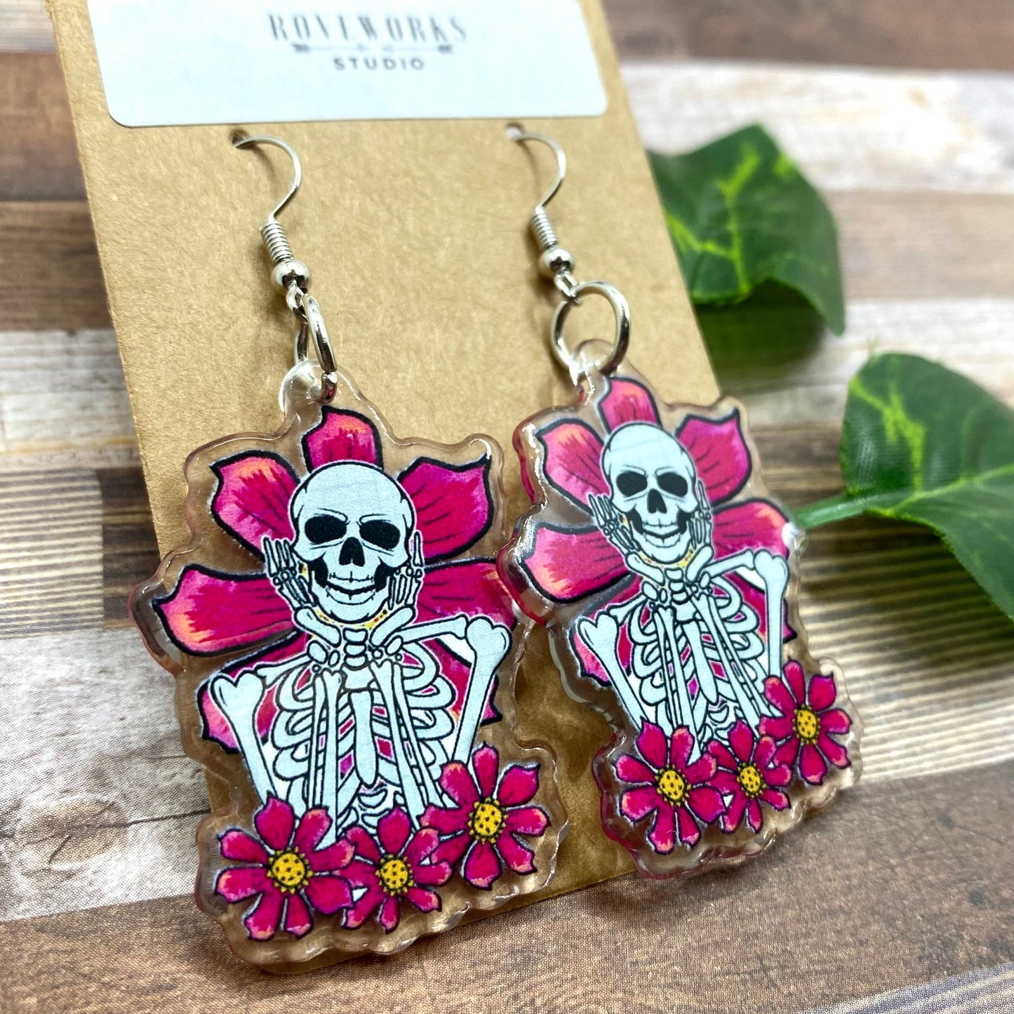 Happy Laughing SKELETON Earrings