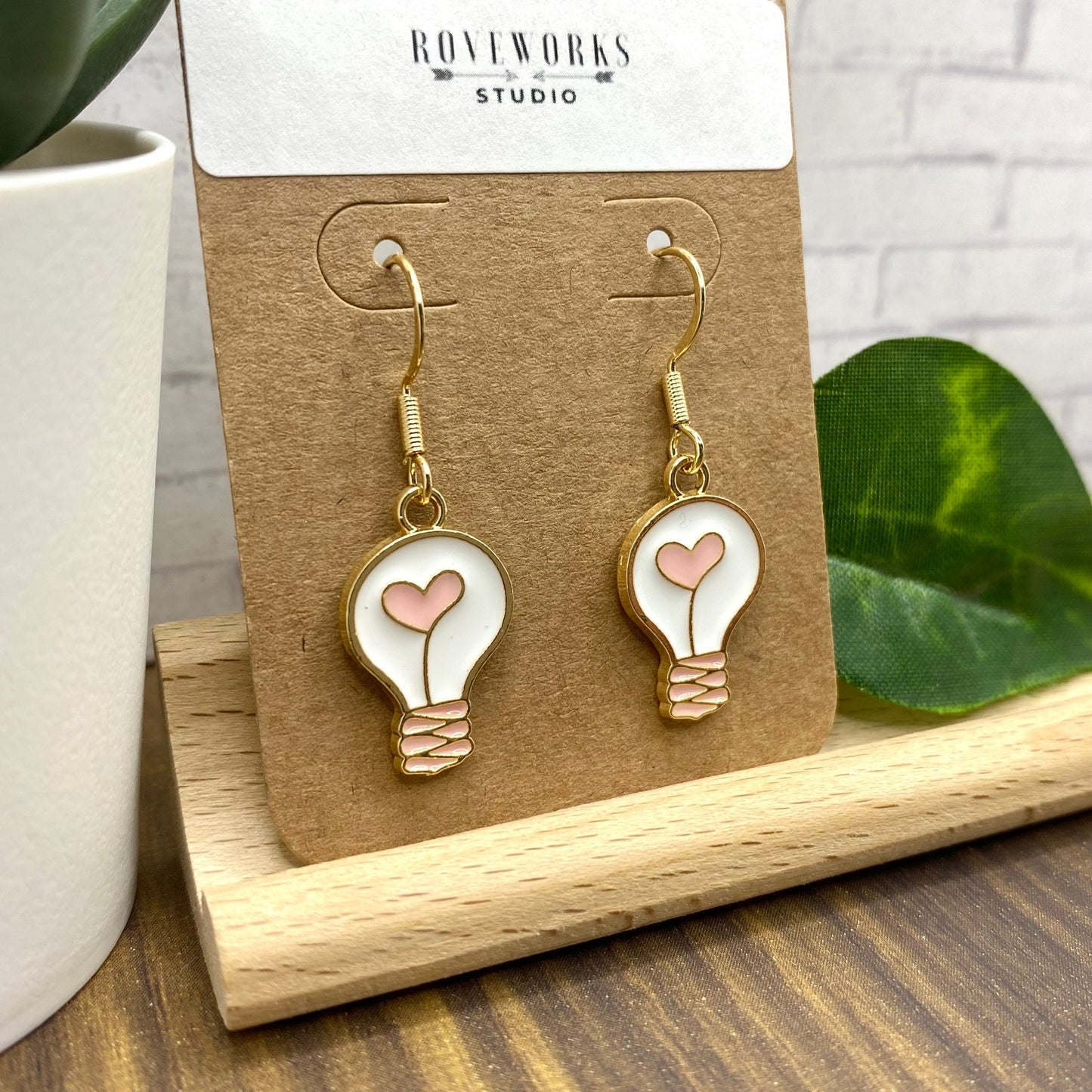 Heart Lightbulb Earrings