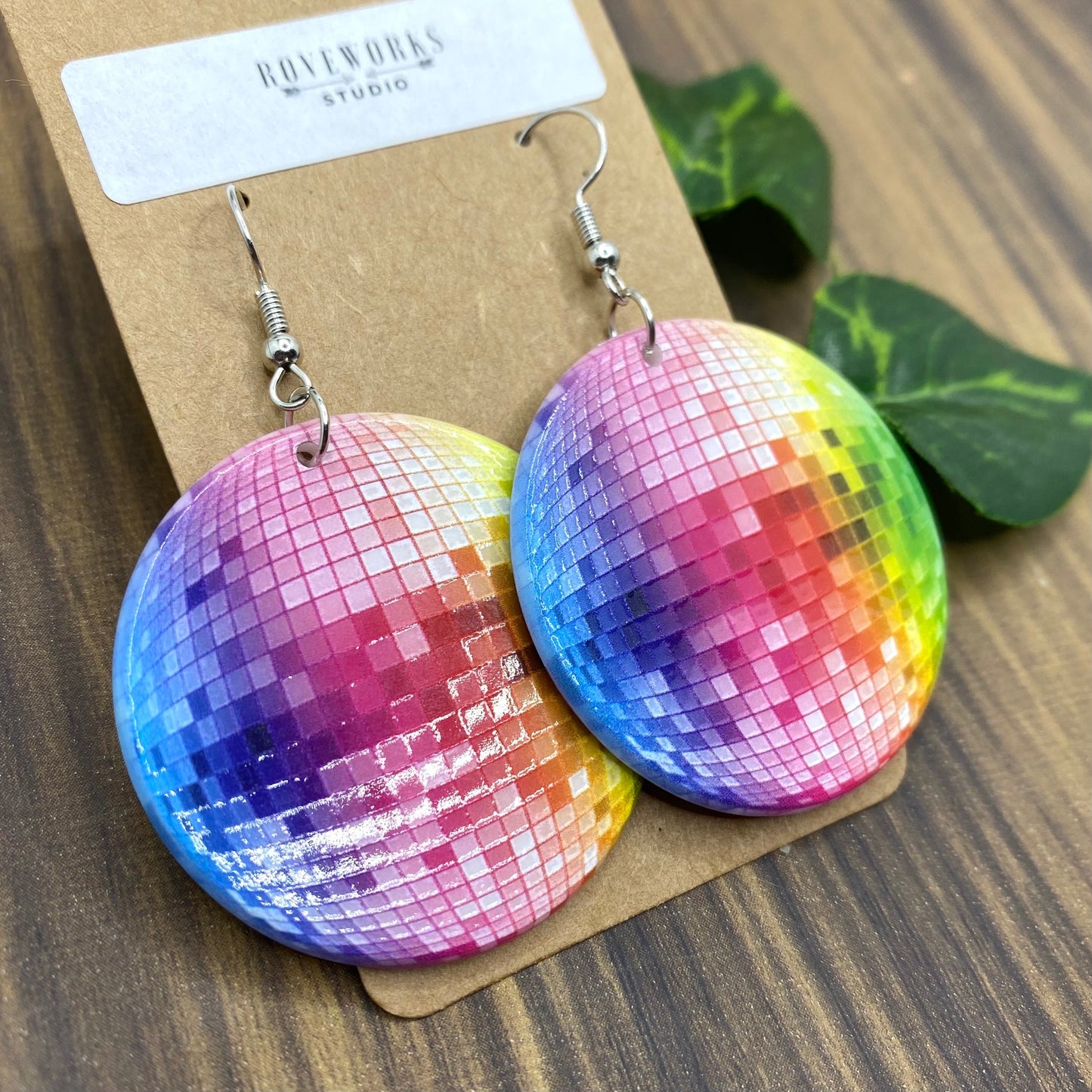Big DISCO BALL Earrings