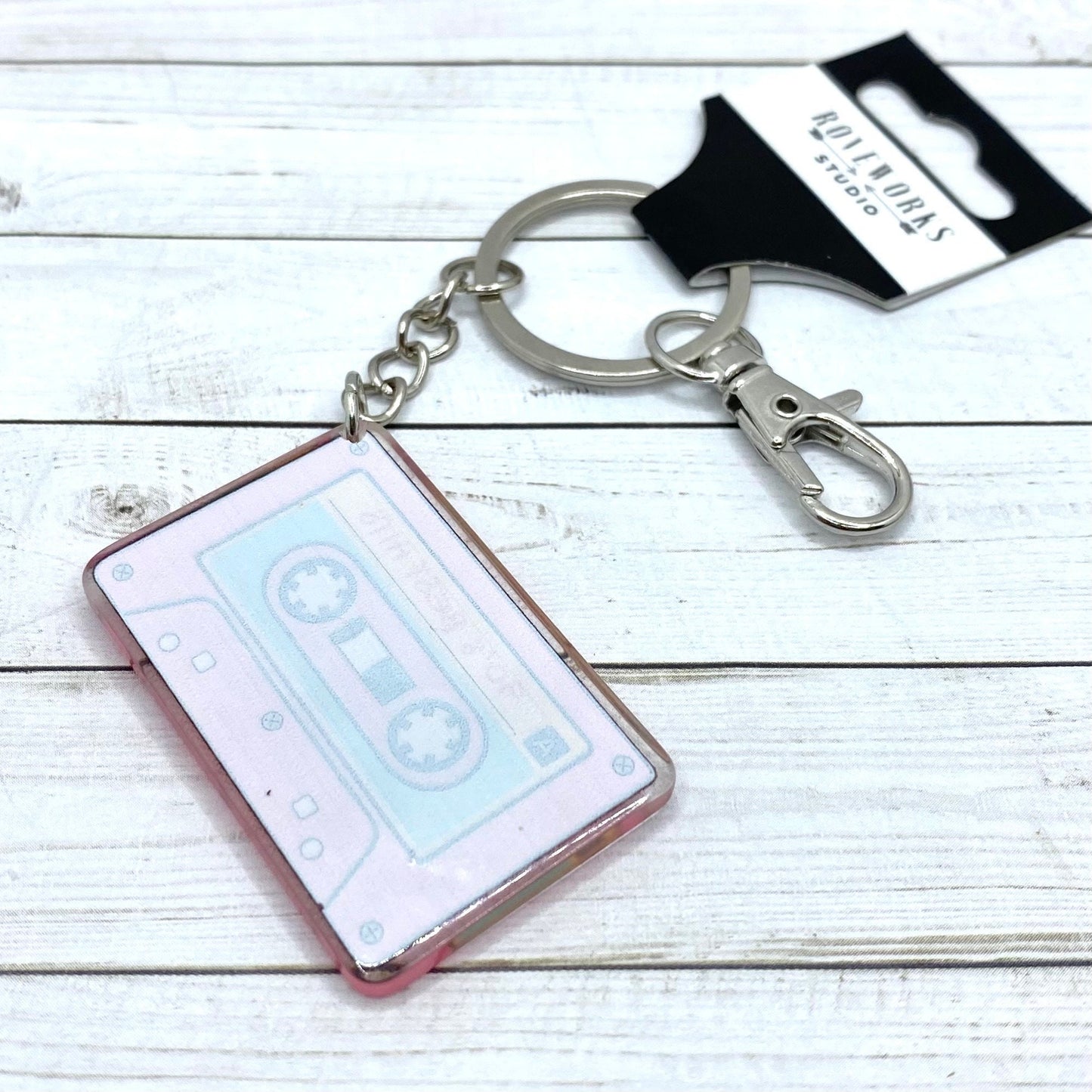 90s CASSETTE TAPE KEYCHAIN