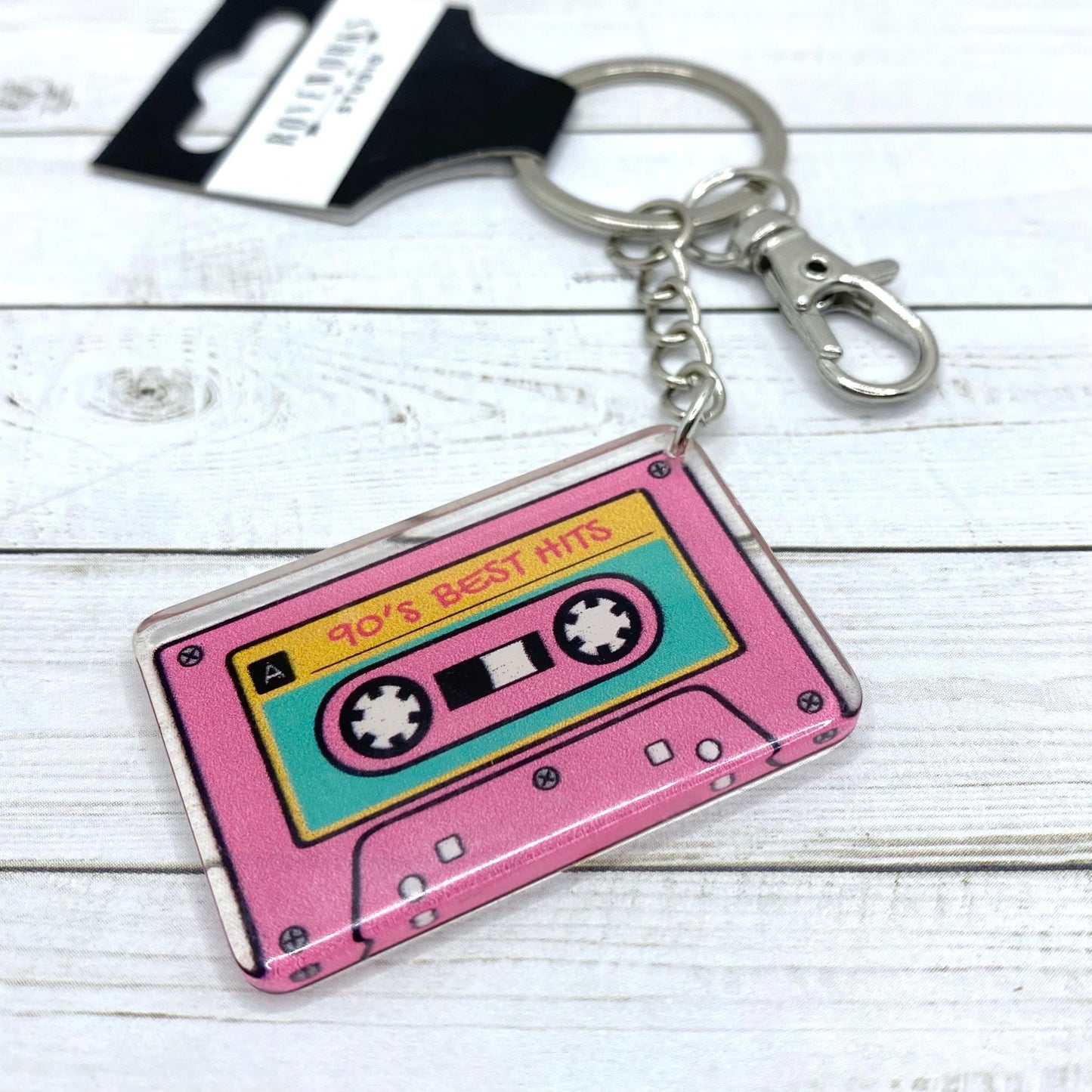 90s CASSETTE TAPE KEYCHAIN
