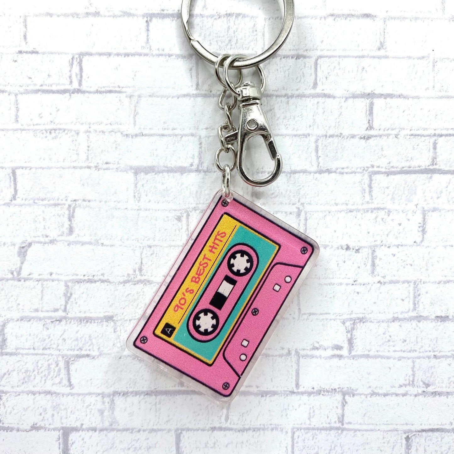 90s CASSETTE TAPE KEYCHAIN