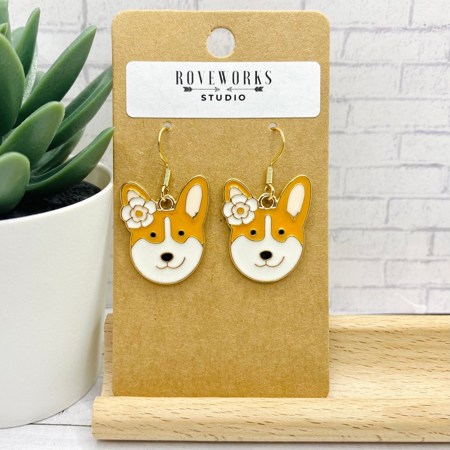 Silly CORGI Dog Earrings