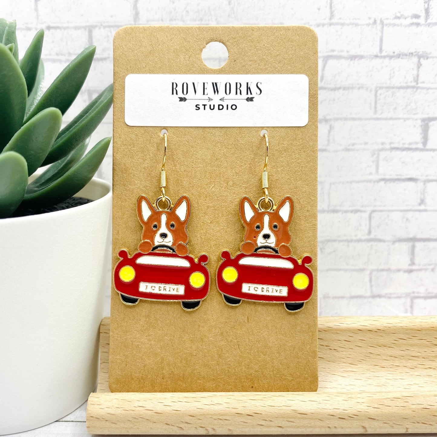 Silly CORGI Dog Earrings
