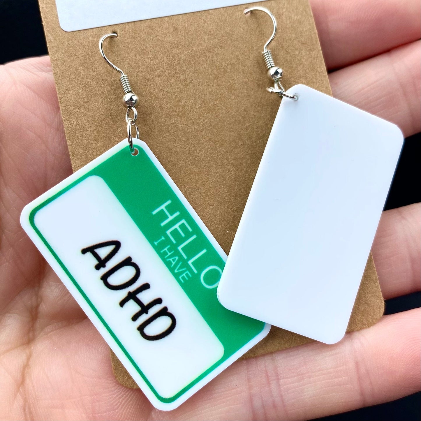 HELLO ‘I Have ADHD’ Earrings