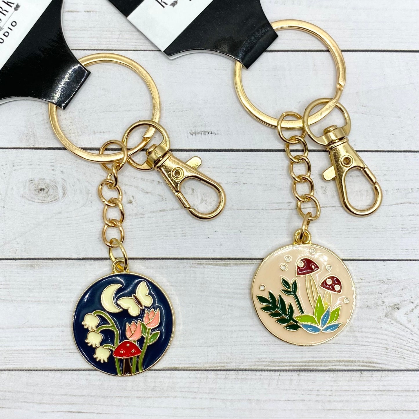 MUSHROOM KEYCHAINS - 2 Colors Available
