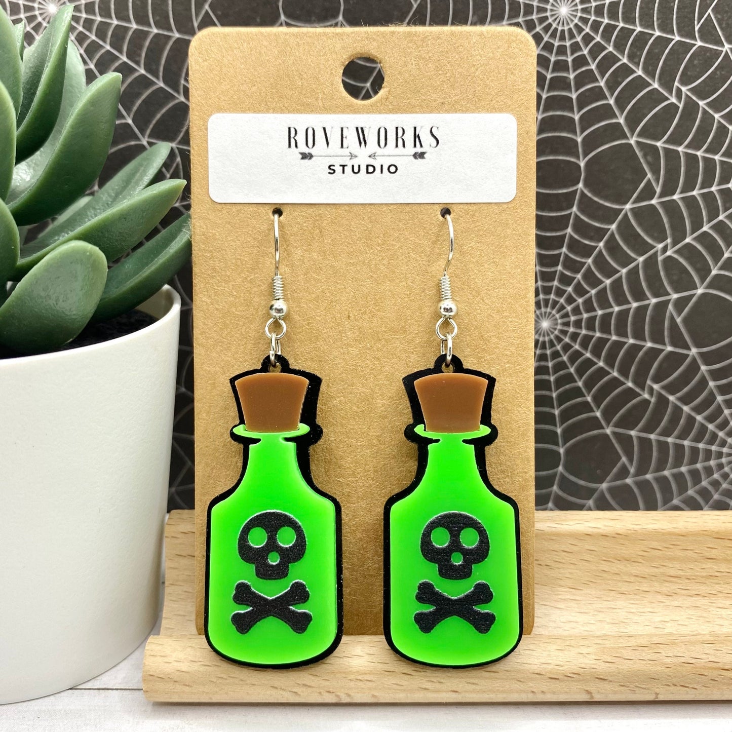 Toxic POISON BOTTLE Earrings