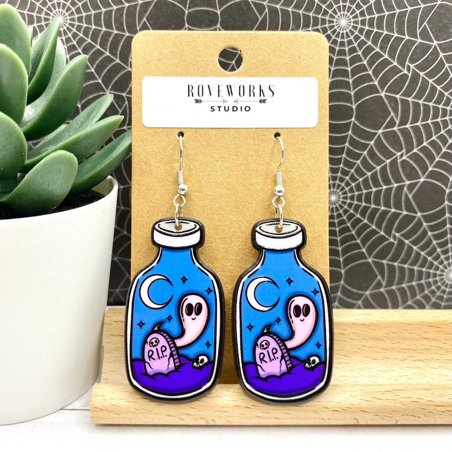GRAVEYARD GHOSTS in Jars Earrings