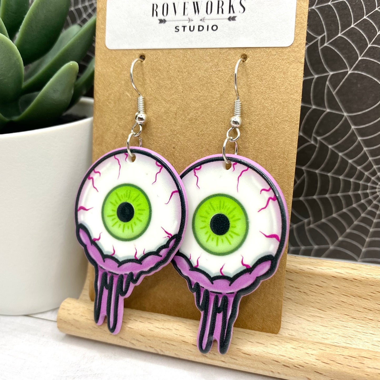 BLOODSHOT EYES Halloween Earrings