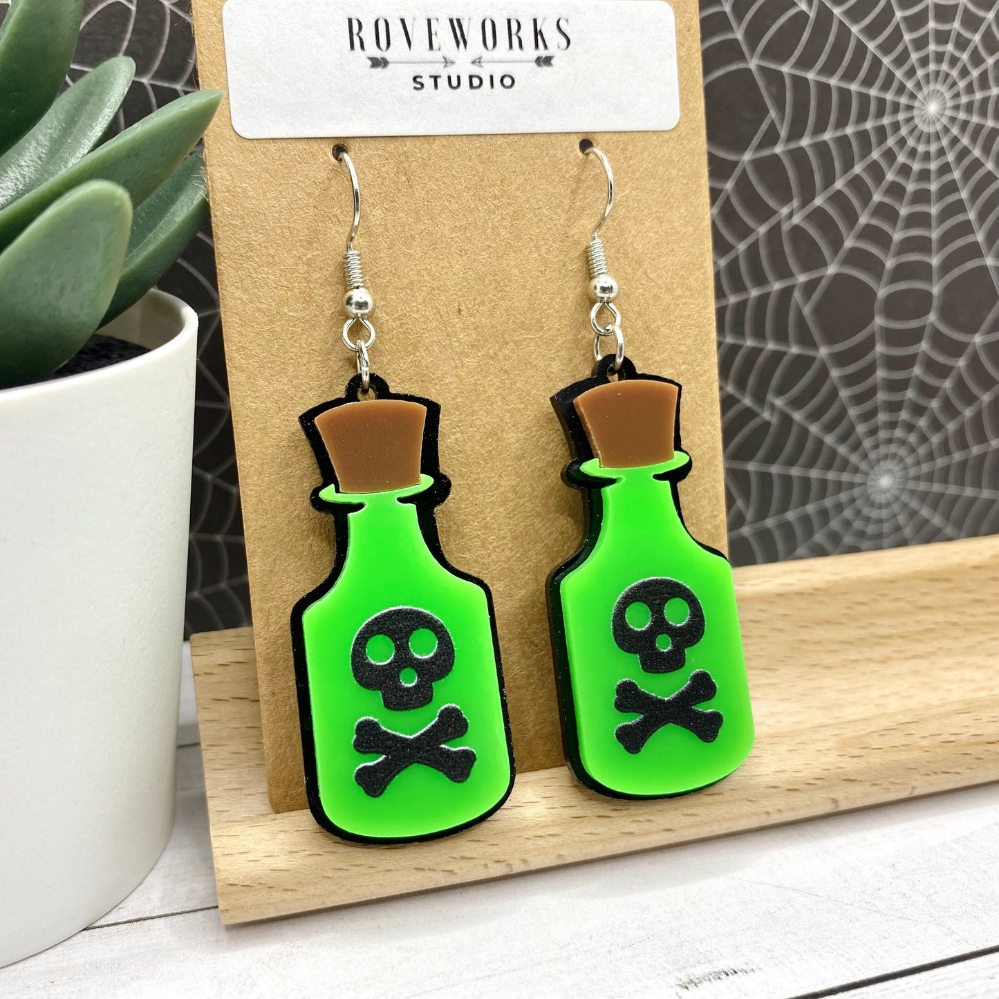 Toxic POISON BOTTLE Earrings