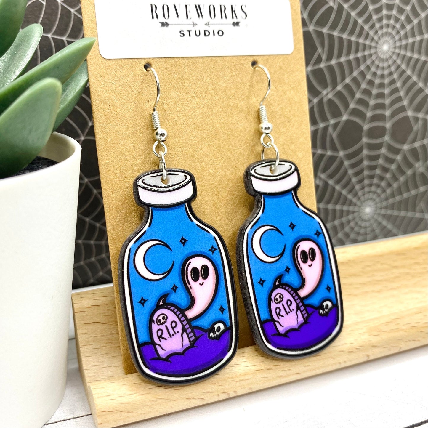 GRAVEYARD GHOSTS in Jars Earrings
