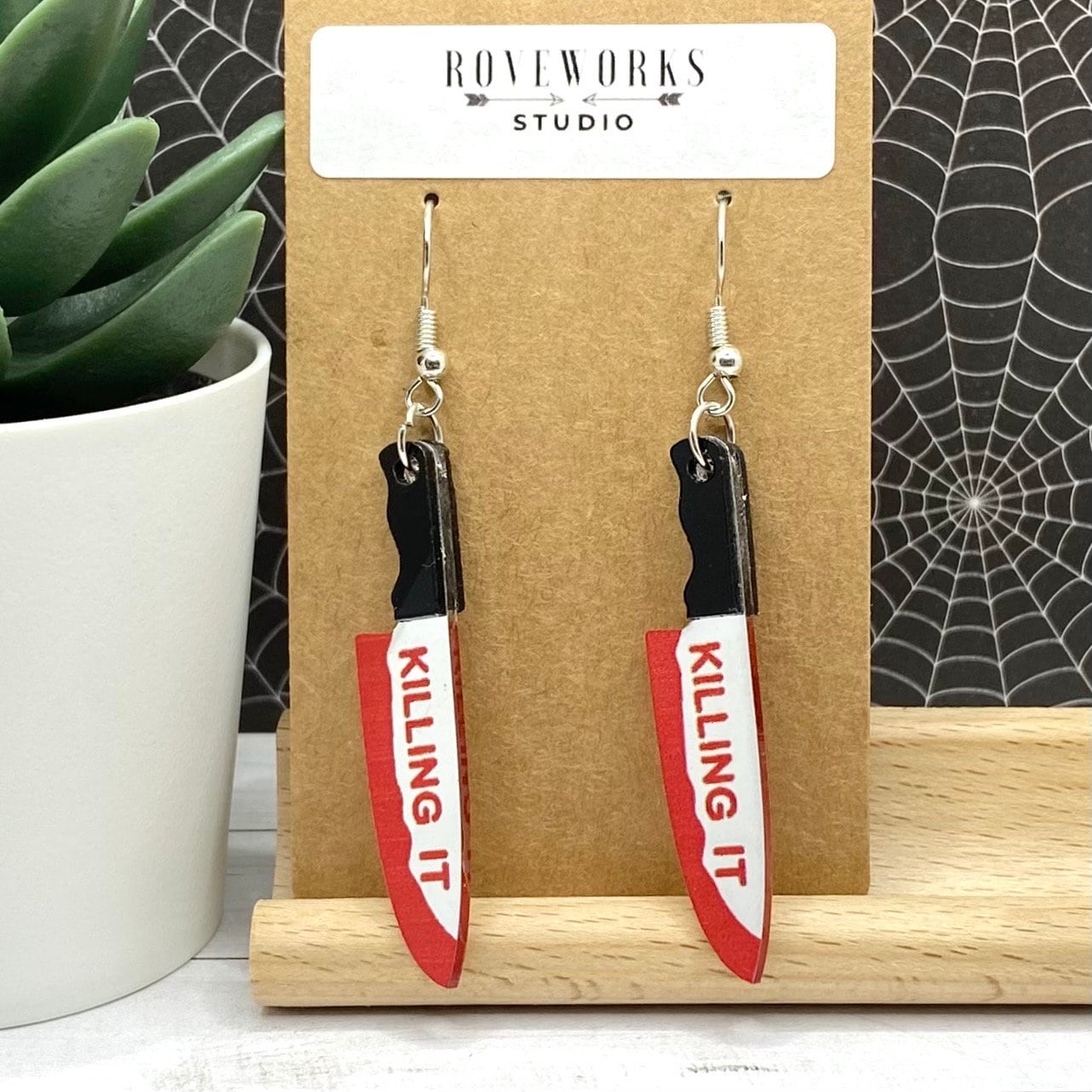 KILLING IT Bloody Knife Earrings