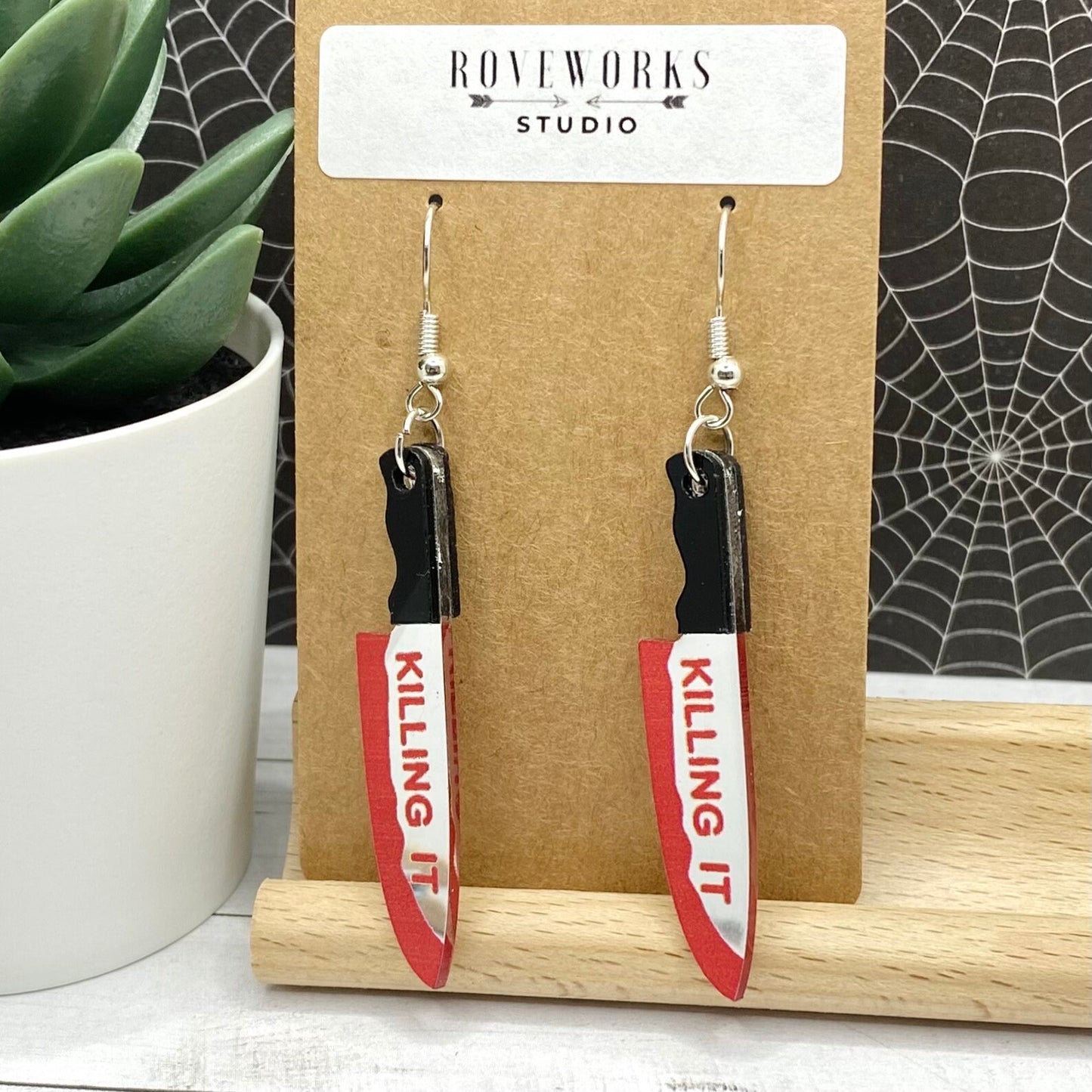 KILLING IT Bloody Knife Earrings