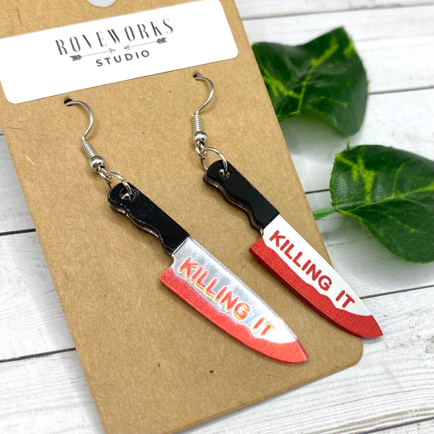 KILLING IT Bloody Knife Earrings