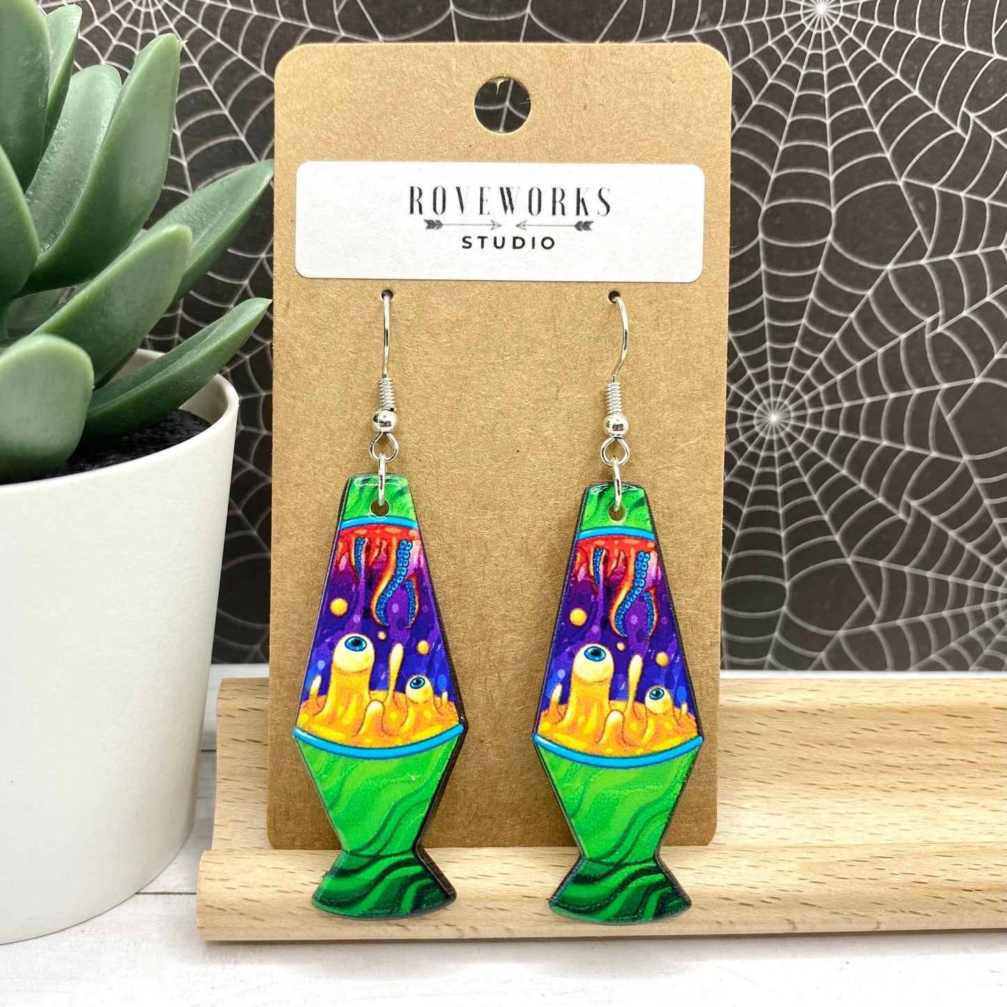 Creepy LAVA LAMP & TENTACLE Earrings
