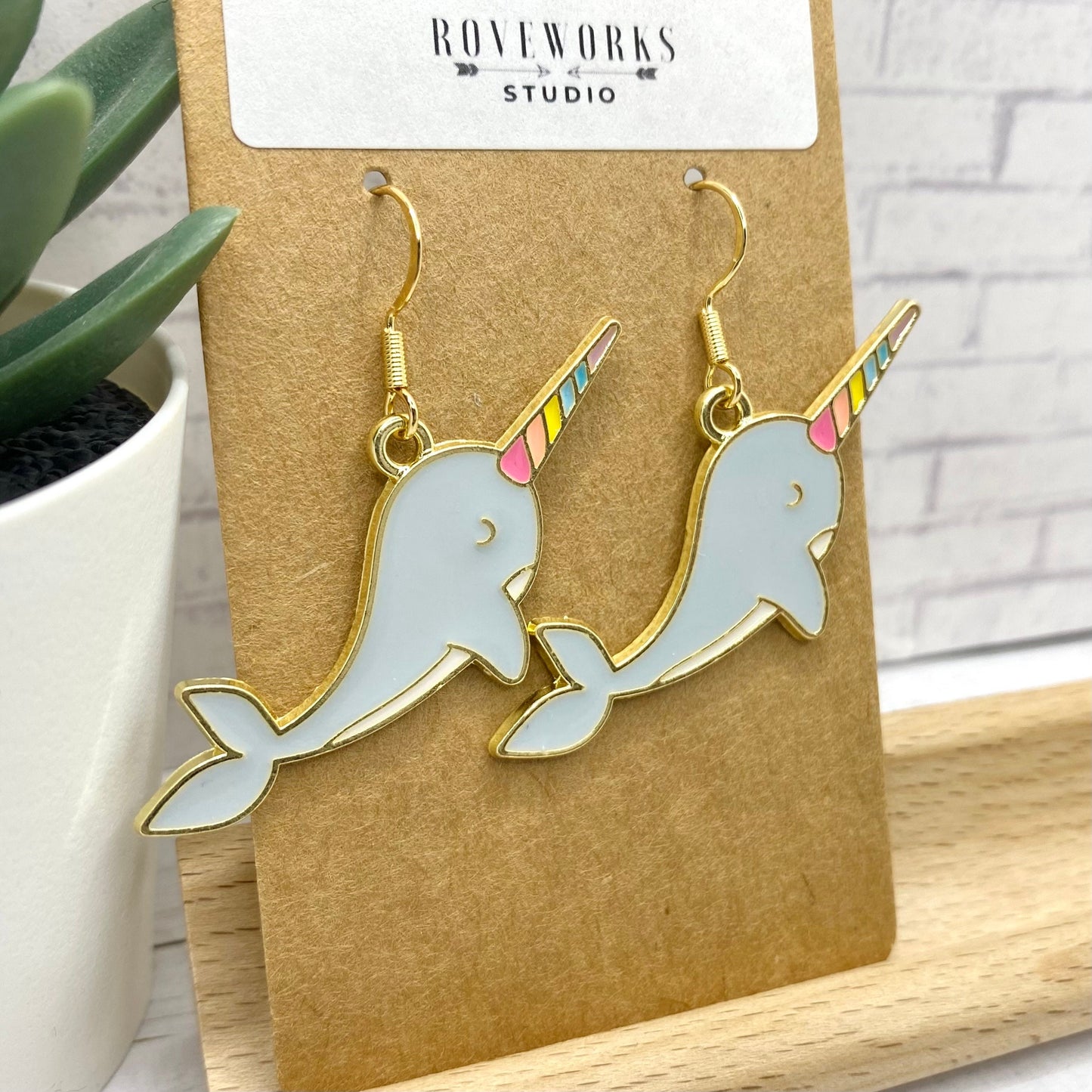 Rainbow NARWHAL Earrings