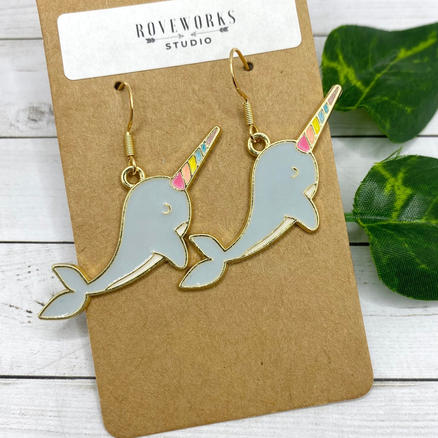 Rainbow NARWHAL Earrings