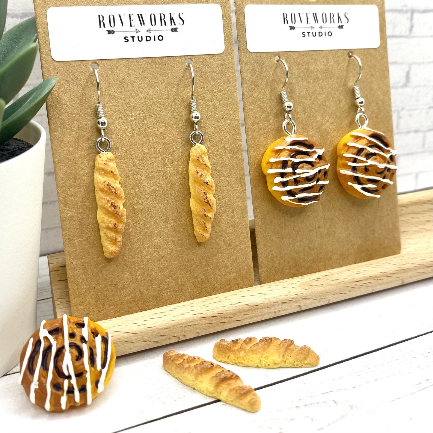 Bread & CINNAMON ROLL Earrings
