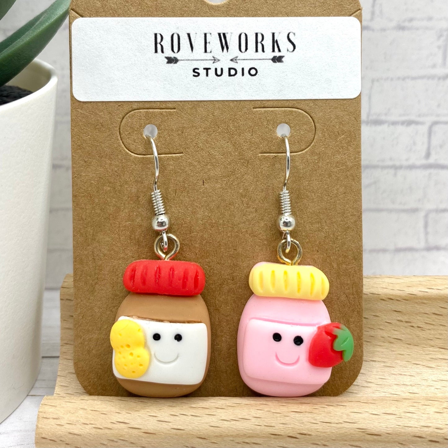 Mismatched PEANUT BUTTER & JAM Earrings