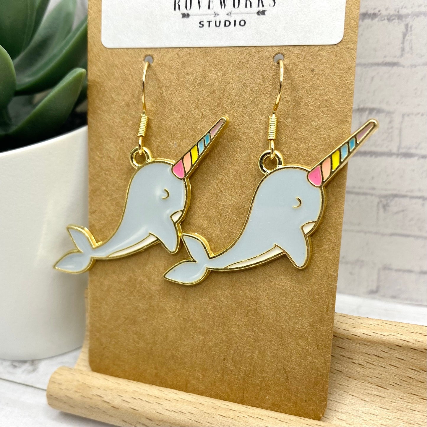 Rainbow NARWHAL Earrings