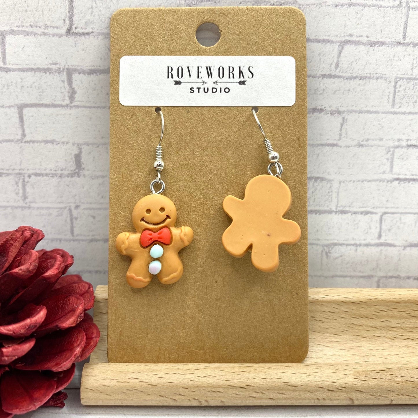 Christmas GINGERBREAD COOKIE Earrings