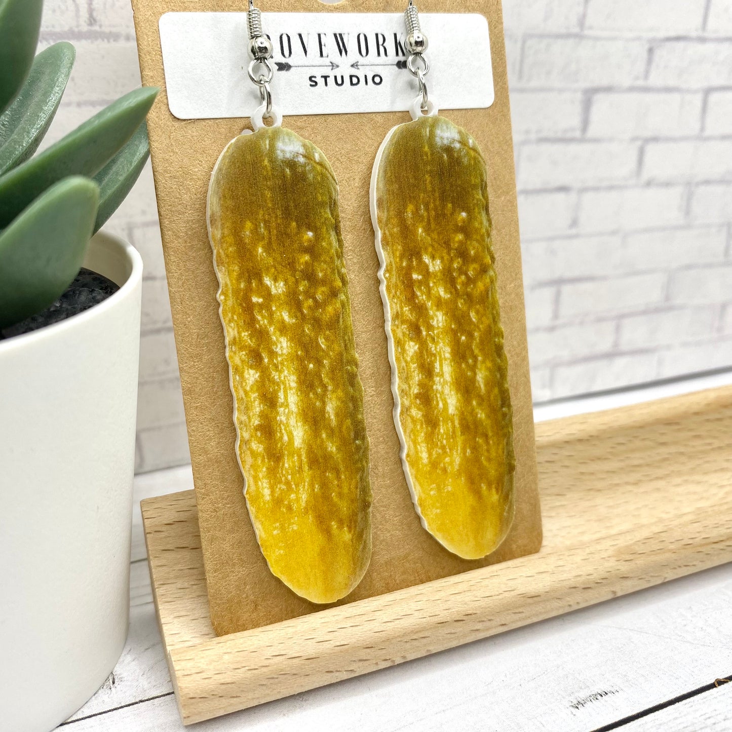 Big DILL PICKLE Earrings