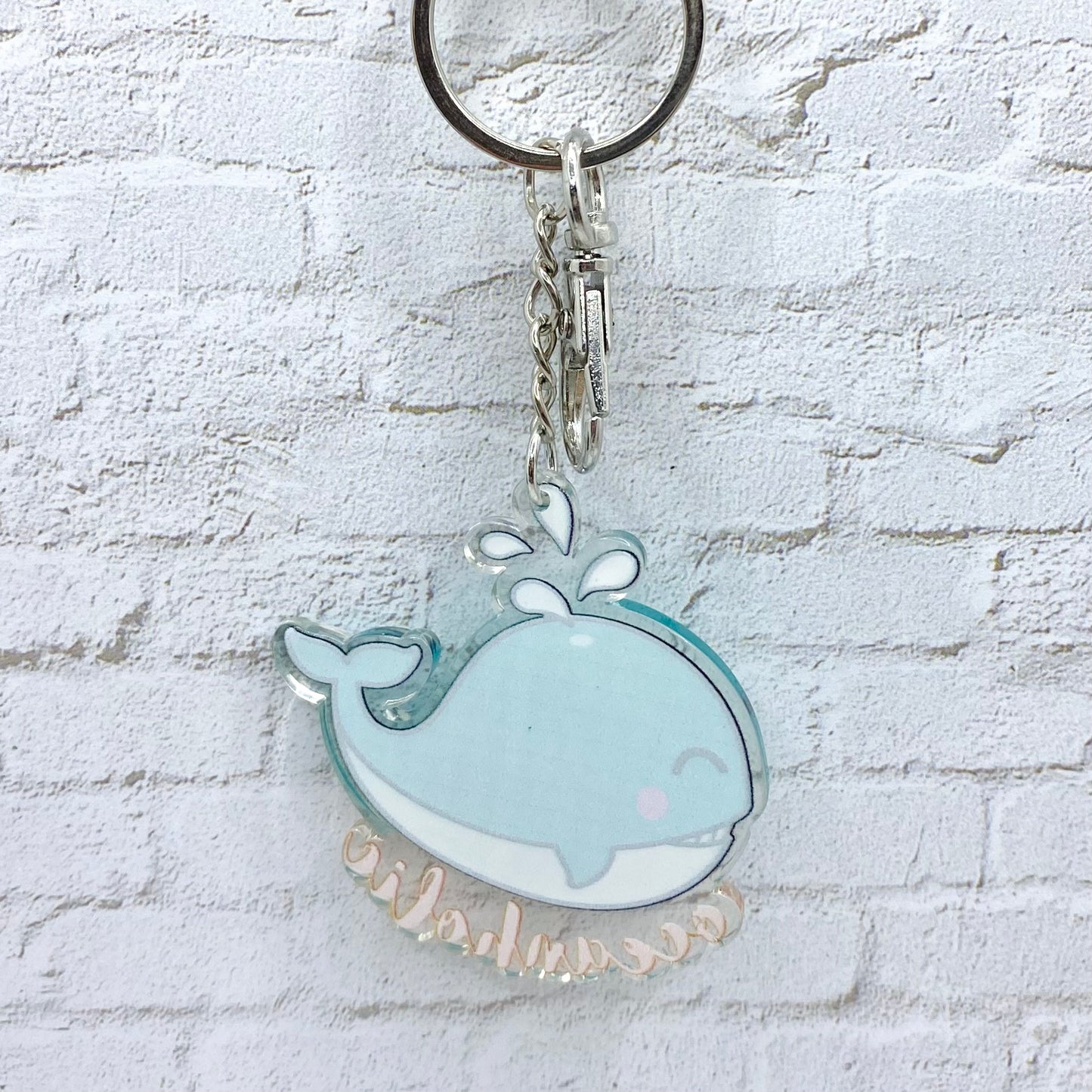 Oceanholic Blue Whale KEYCHAIN