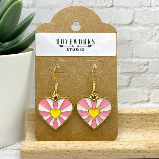 Starburst HEART Earrings