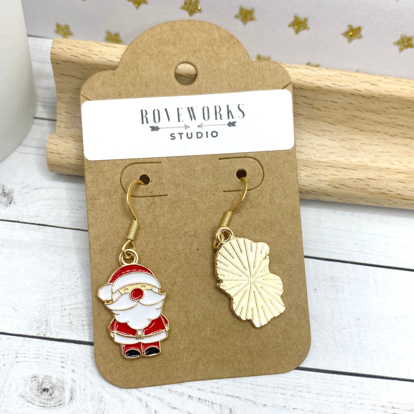 Little SANTA CLAUS Christmas Earrings