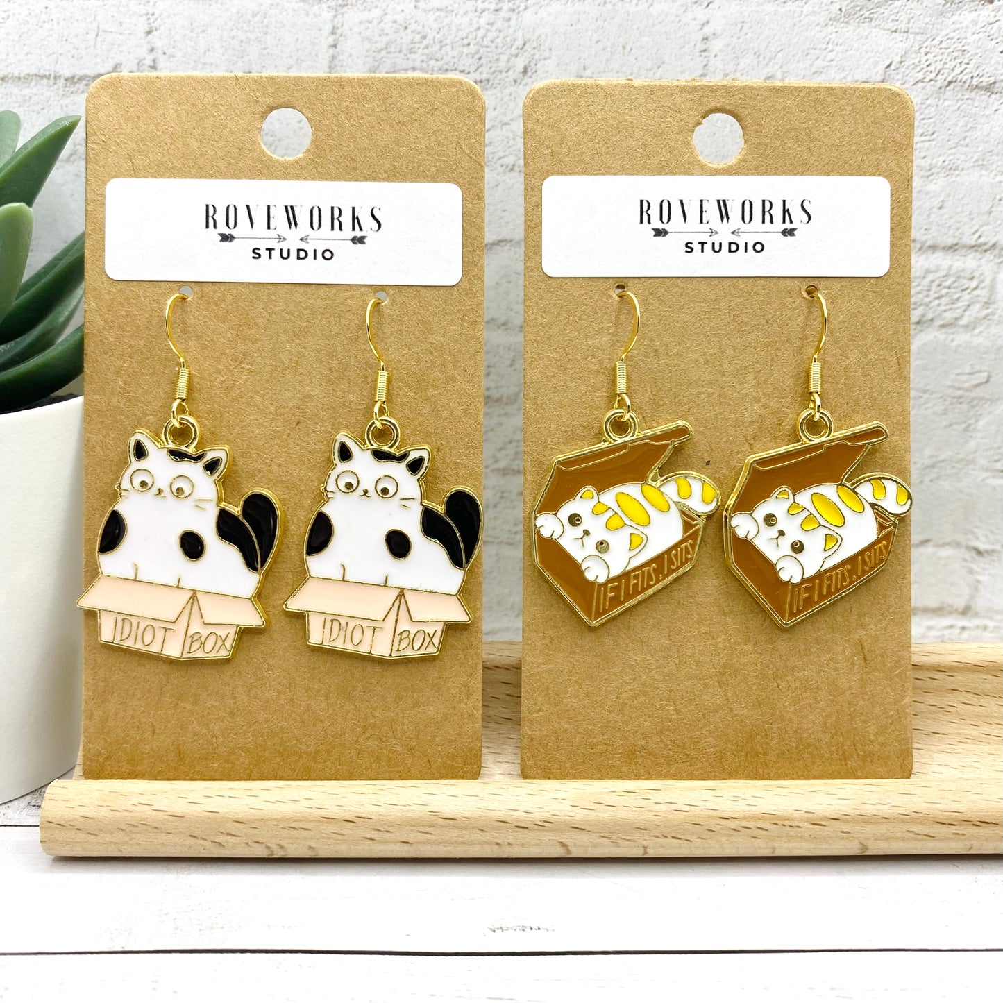 CATS IN BOXES Earrings