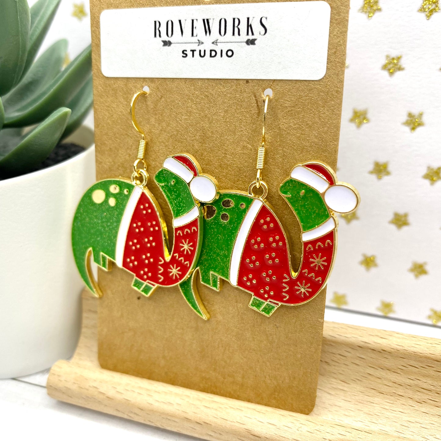 CHRISTMAS DINOSAUR Earrings