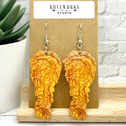 FRIED CHICKEN Drumstick Earrings