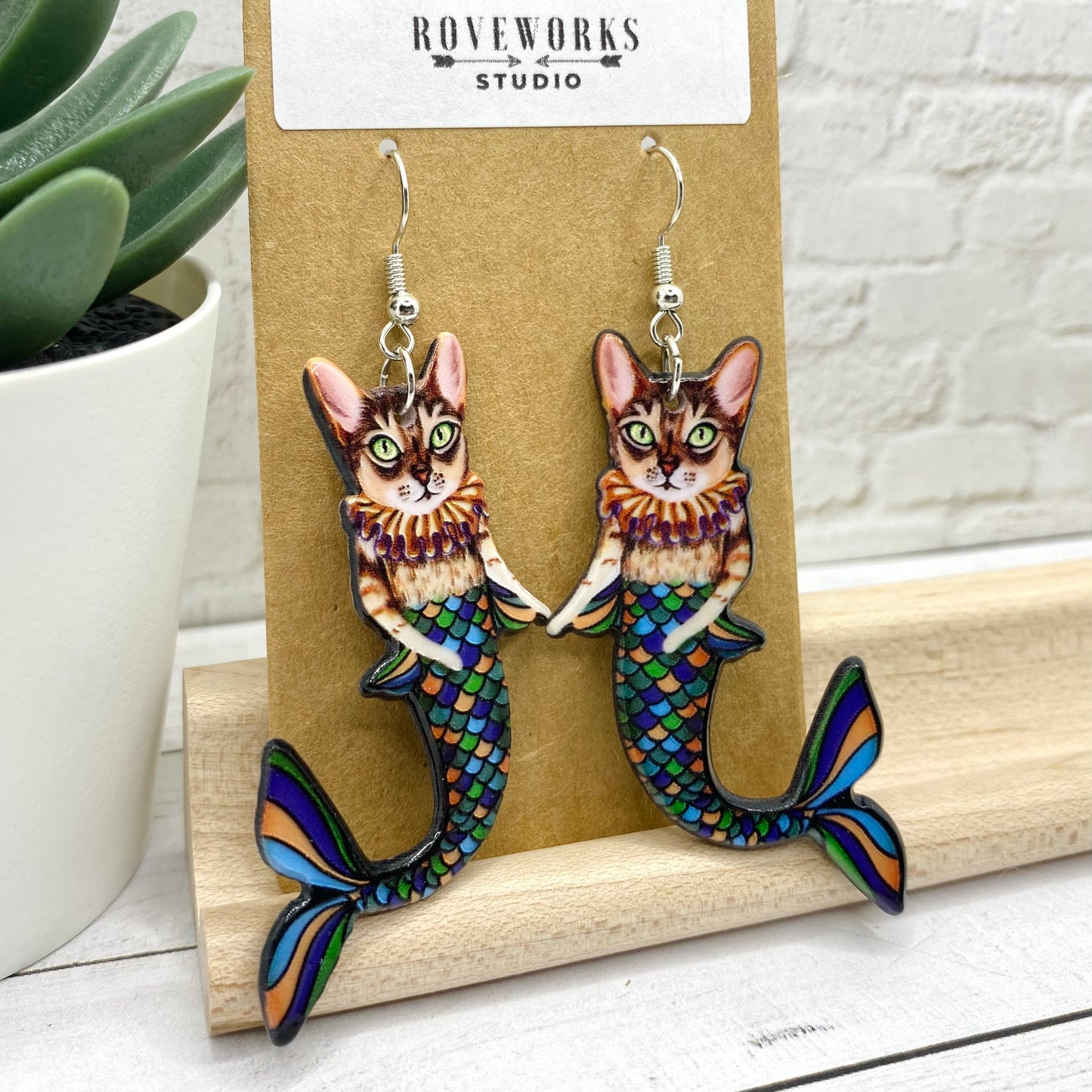 MERCAT Mermaid Cat Earrings