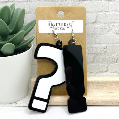 Oversized QUESTION & EXCLAMATION MARK Earrings