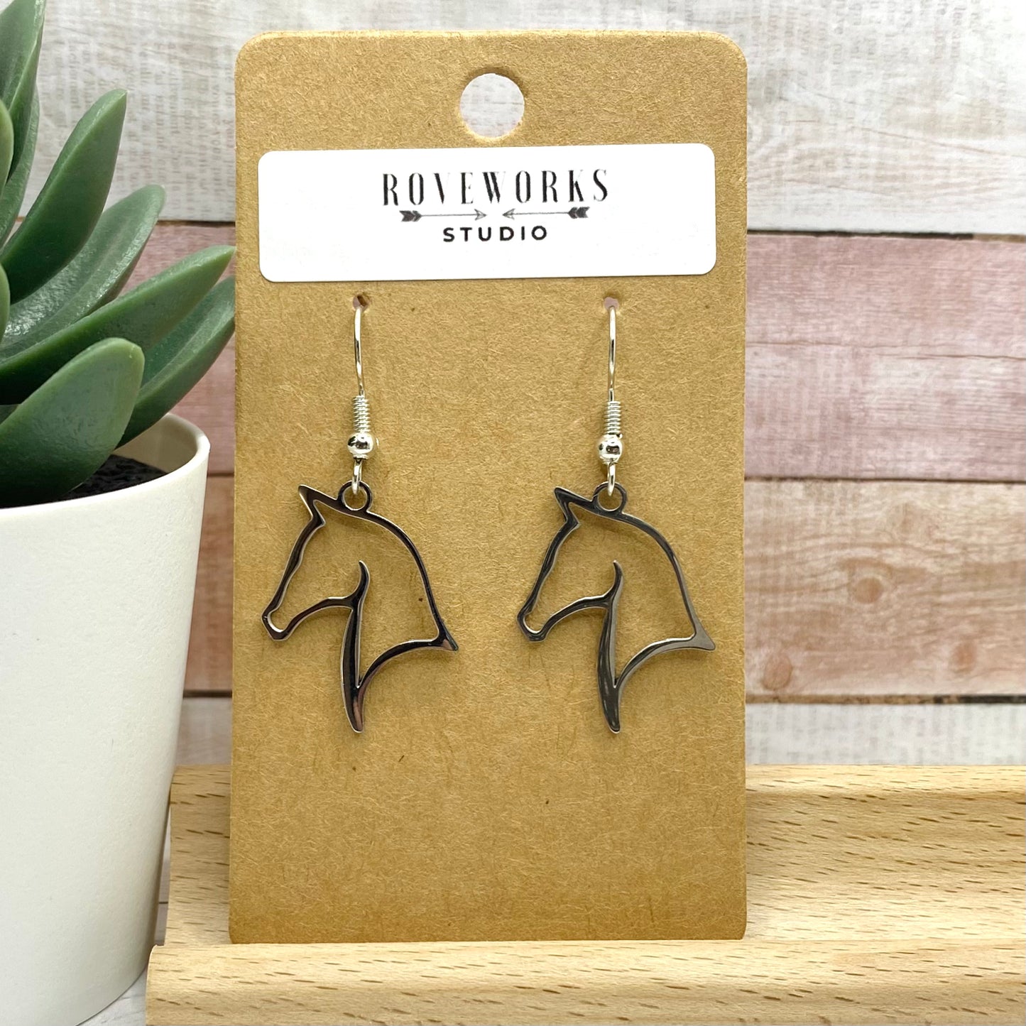 Dainty HORSE Head Earrings