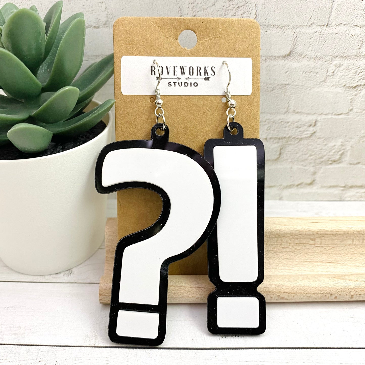 Oversized QUESTION & EXCLAMATION MARK Earrings