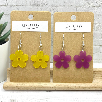 Retro DAISY FLOWER Colorful Earrings