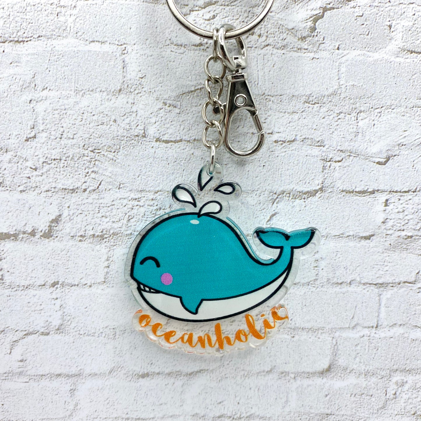 Oceanholic Blue Whale KEYCHAIN