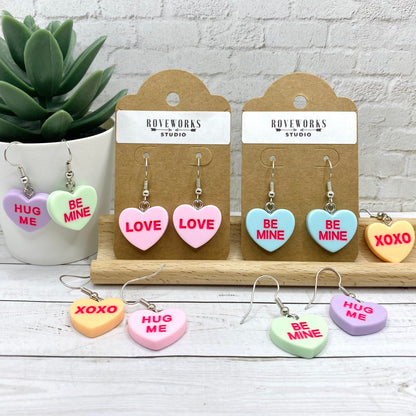 CONVERSATION HEART Candy Earrings